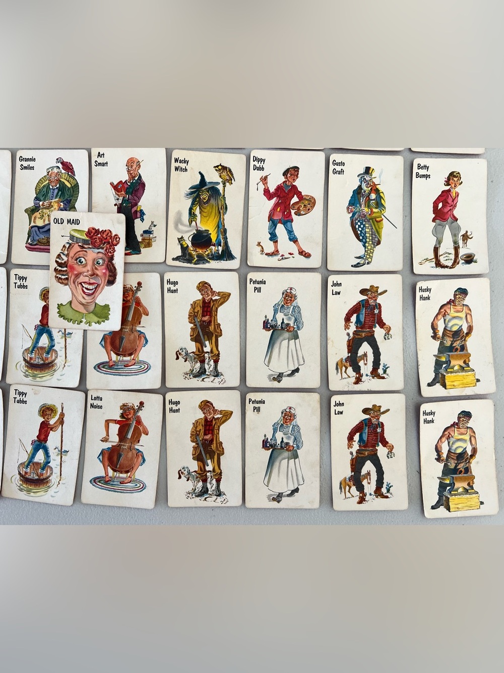 Vintage Whitman Old Maid Card Game in Box - 1950's - Complete - Picture 5 of 10
